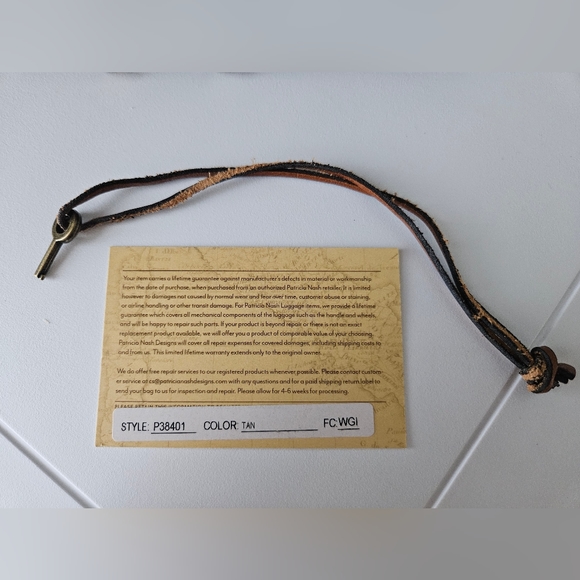 Patricia Nash Leather Gracchi Satchel - Picture 9 of 12